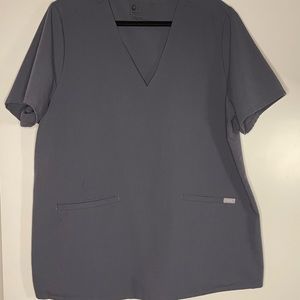 Figs Casma scrub top Charcoal 2xl